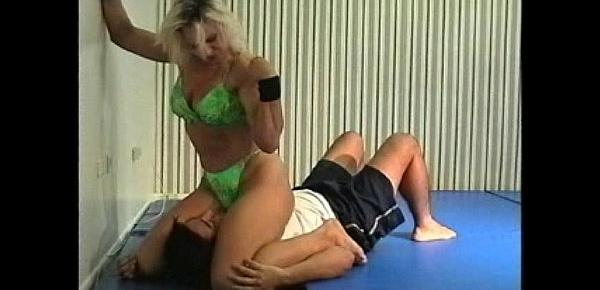  Flamingo Mixed Wrestling mw076-01 - Christine vs Stan Part 1